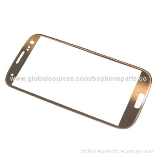 Front panel for Samsung Galaxy i9300, S III, gold high quality glass touchscreen